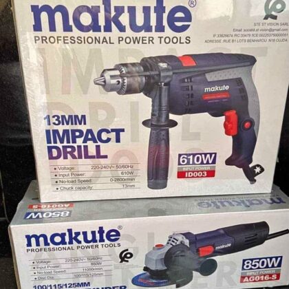 pack perceuse meuleuse makute